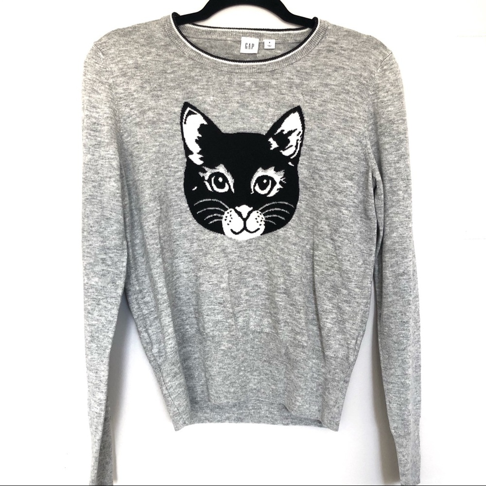 Gap Grey Cat Sweater